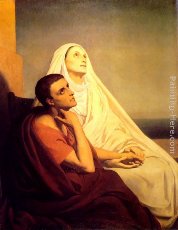 Ary Scheffer Saint Augustin et sa Mere Monique painting anysize 50 off